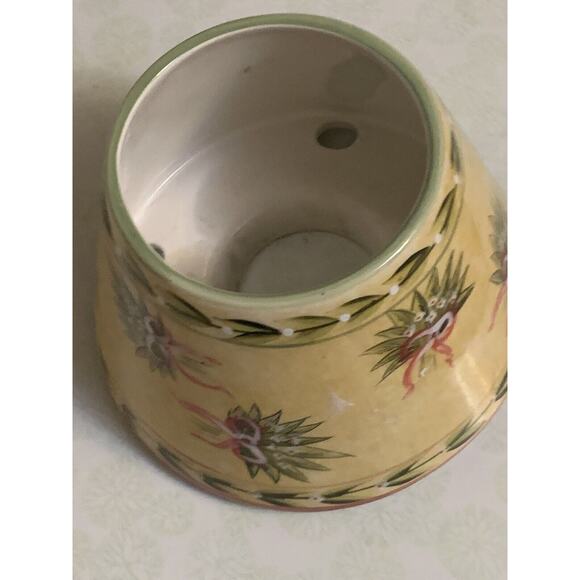 Yankee Candle Bows Bouquets Large Shade Candle Topper Yellow & Green RARE - Picture 6 of 6
